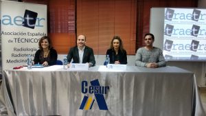 Delegado de la AETR en la Región de Murcia, Presidenta de la AETR, Director de Cesur y Coordinadora del Departamento de Sanidad de Cesur. 