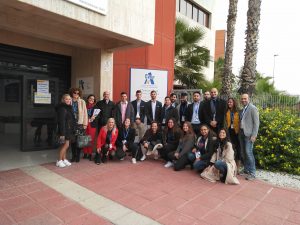 Director, coordinadora, tutores y aprendices de FP DUAL de CESUR Murcia asisten a I Nertworking AJE-FP #FPDUALAJE