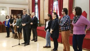 Alcalde de Murcia y profesores de Cesur