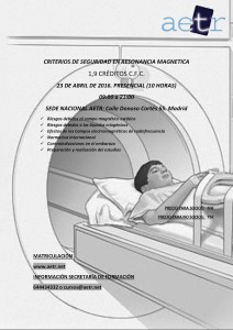 Curso seguridad Resonancia Magnética, AETR