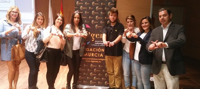 Participantes de Cesur Murcia y Presidente de la Asociación D`Genes