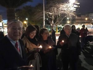 Ilmo. Sr. D. Agustín Navarrete Montoya, presidente de la aecc y la Ilma. Dra. Dña. Encarna Guillén Navarro, Consejera de Sanidad de la Región de Murcia.