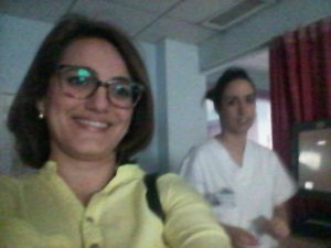 Visita inesperada a Mª José en el Hospital de Molina esta Semana Santa