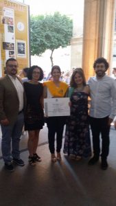 Profesores de Cesur Murcia con Noelia, Matrícula de Honor en Imagen para el Diagnóstico y Medicina Nuclear. 