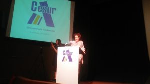 Dña. Fuensanta Castillo, presentando Graduación, Cesur 2017.