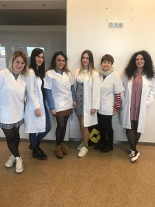 Sara, MariTere, Natalia, Paloma, Charo y Gema en PET, Hospital General Universitario Santa Lucía